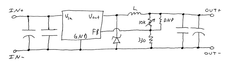 LM2596 Board Schematic